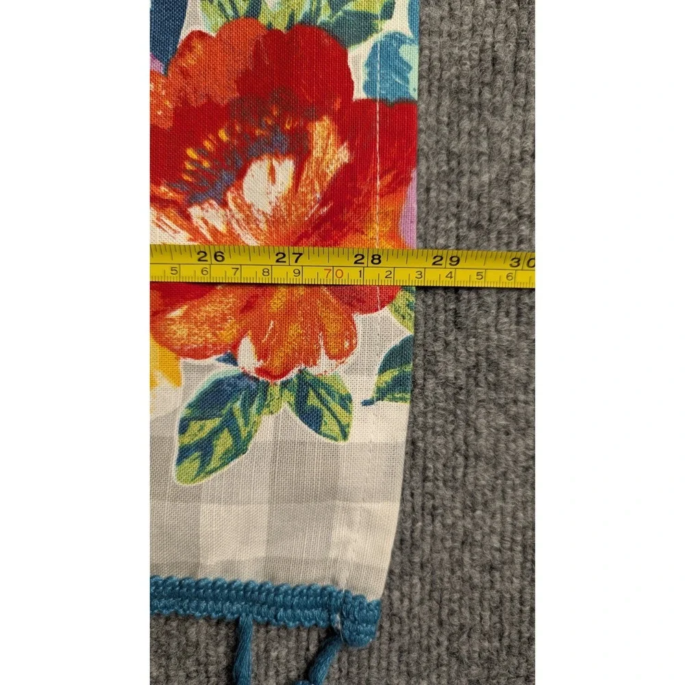 The Pioneer Woman Sweet Romance Blossoms 5pc Curtain Tier Valance Set NWOT
